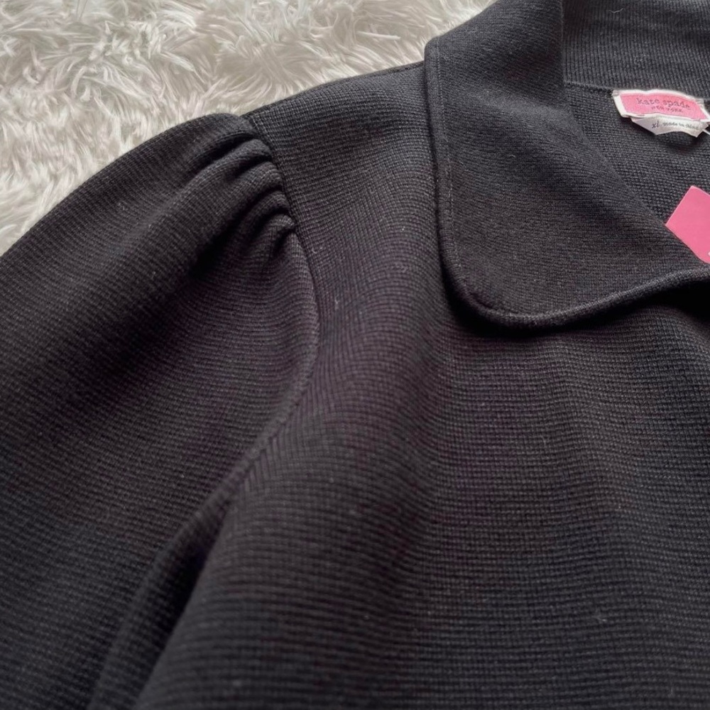 NWT Kate Spade Ruffle Sweater Jacket - Single Button - Picture 5 of 10